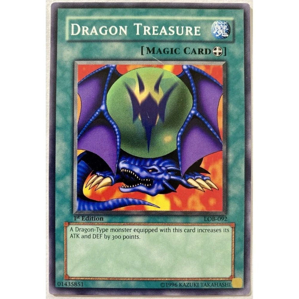 Yu-Gi-Oh! Dragon Treasure 1st Edition LOB-092 Legend of Blue Eyes White Dragon